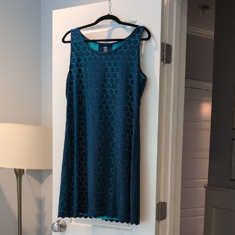 Title Nine - Teal Sleeveless Dress - L